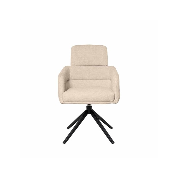 Silla Giratoria THORA, Textil / Metal...