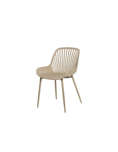 Silla RANAH, Plástico / Metal / Beige