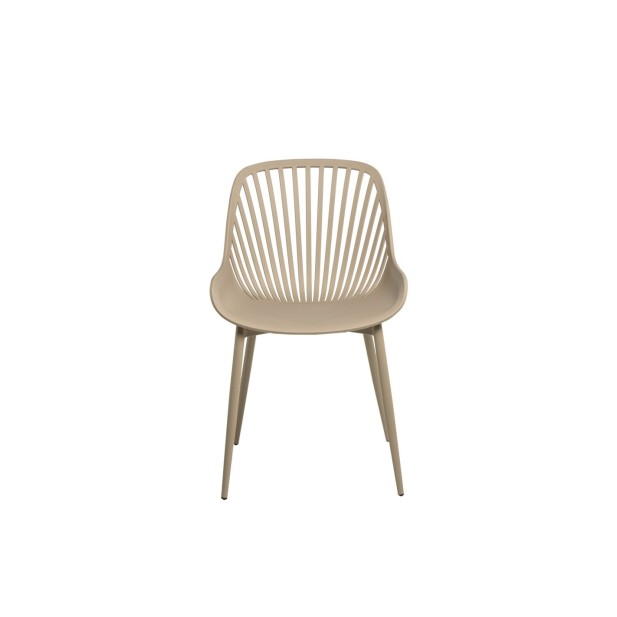 Silla RANAH, Plástico / Metal / Beige