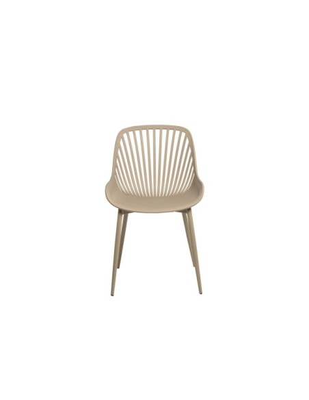 Silla RANAH, Plástico / Metal / Beige