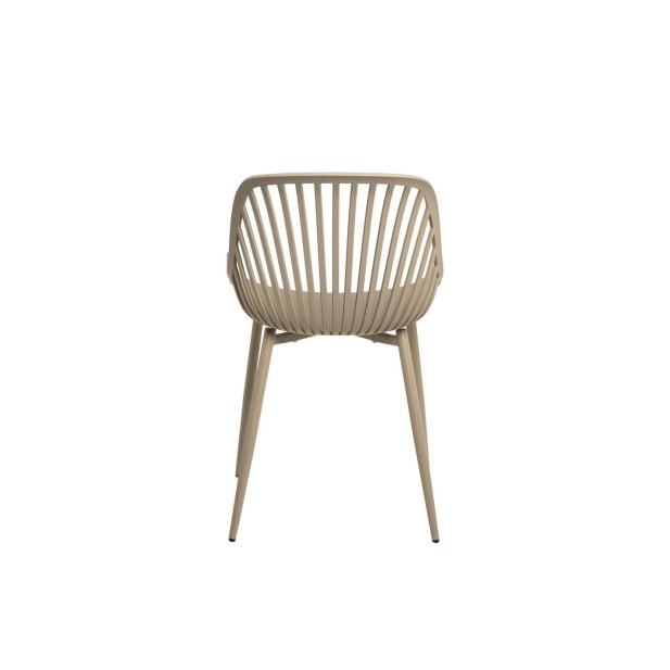 Silla RANAH, Plástico / Metal / Beige