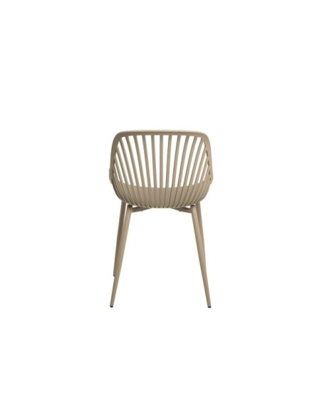 Silla RANAH, Plástico / Metal / Beige