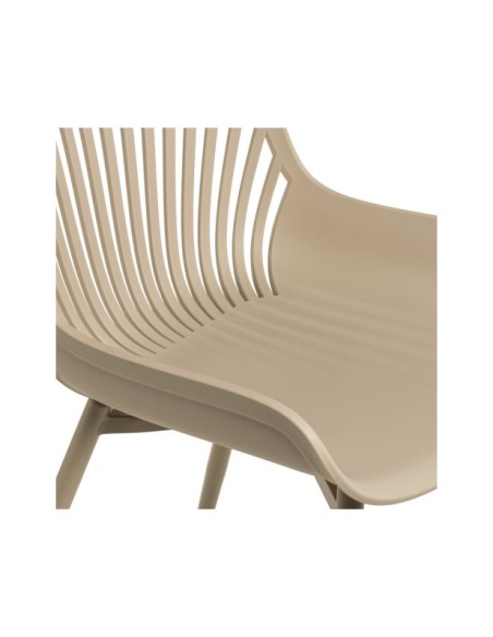 Silla RANAH, Plástico / Metal / Beige