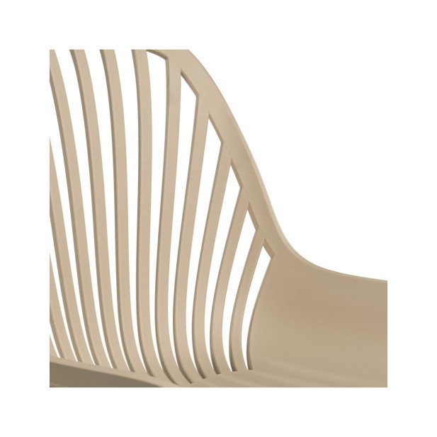 Silla RANAH, Plástico / Metal / Beige