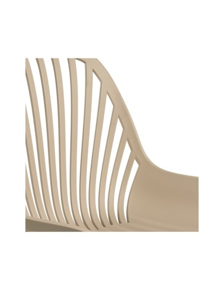 Silla RANAH, Plástico / Metal / Beige