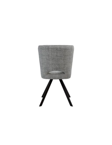 Silla AMELIE, Textil / Plástico / Metal / Gris Claro
