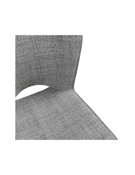 Silla AMELIE, Textil / Plástico / Metal / Gris Claro