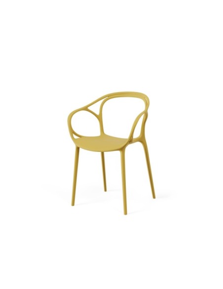 Silla EINO, Plástico / Mostaza