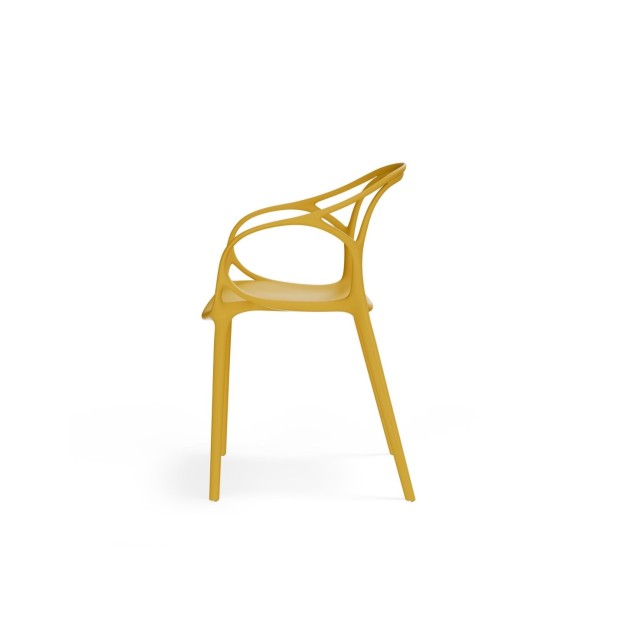 Silla EINO, Plástico / Mostaza