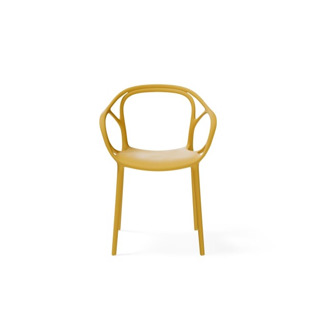 Silla EINO, Plástico / Mostaza