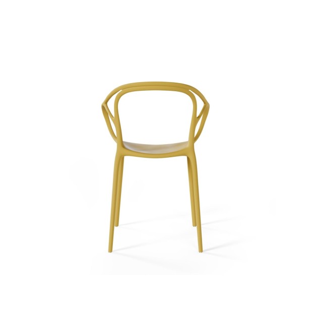 Silla EINO, Plástico / Mostaza