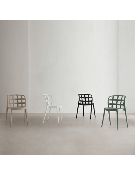 Silla GLOBE, Plástico / Blanco