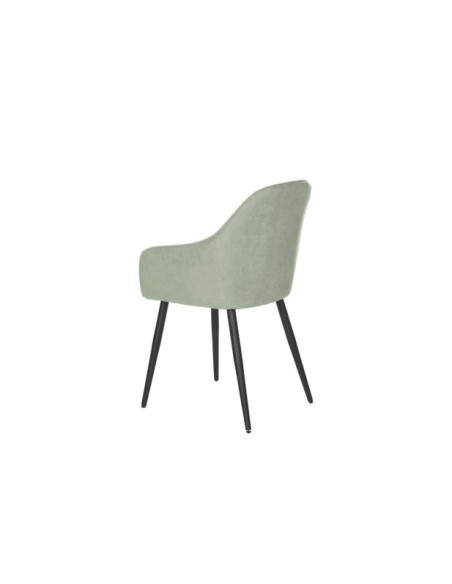 Silla LIDWINA, Textil / Contrachapado / Metal / Menta