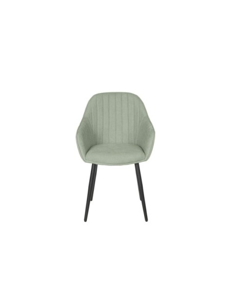 Silla LIDWINA, Textil / Contrachapado / Metal / Menta