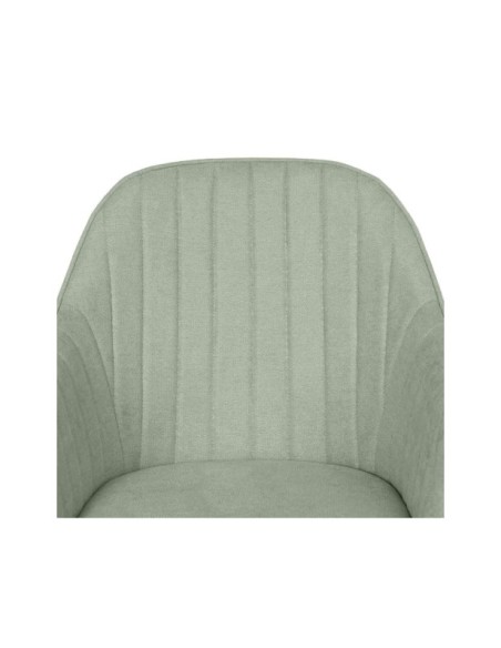 Silla LIDWINA, Textil / Contrachapado / Metal / Menta