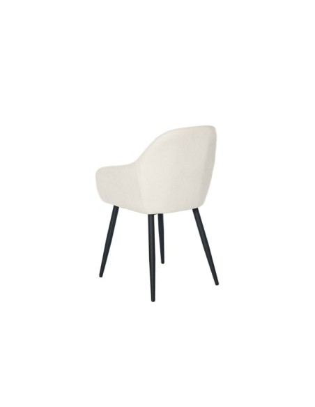 Silla LIDWINA, Textil / Contrachapado / Metal / Beige