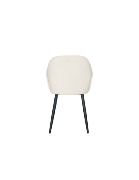 Silla LIDWINA, Textil / Contrachapado / Metal / Beige