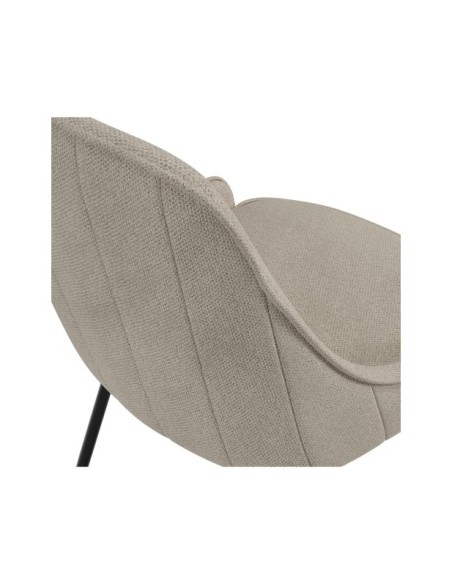 Silla JARL, Textil / Plástico / Metal / Taupe