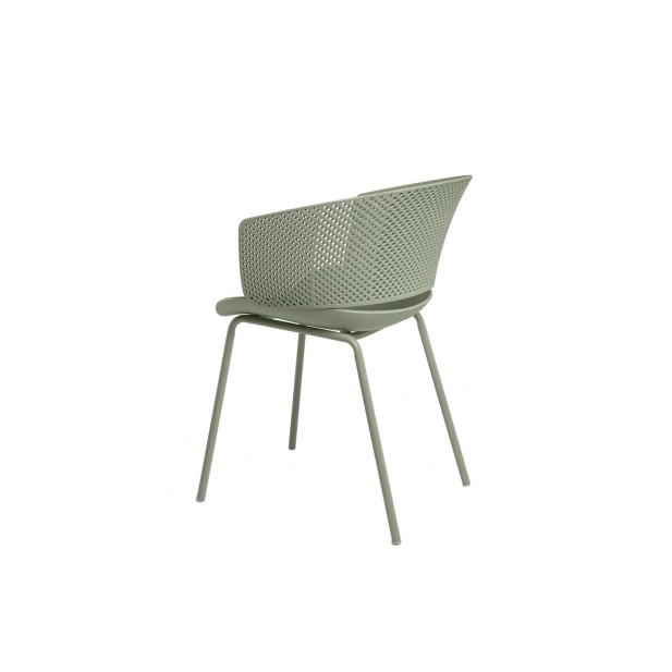 Silla KRISTINE, Plástico / Metal / Menta