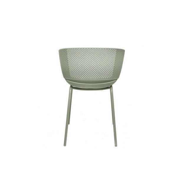 Silla KRISTINE, Plástico / Metal / Menta