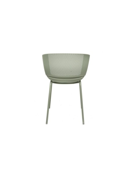 Silla KRISTINE, Plástico / Metal / Menta