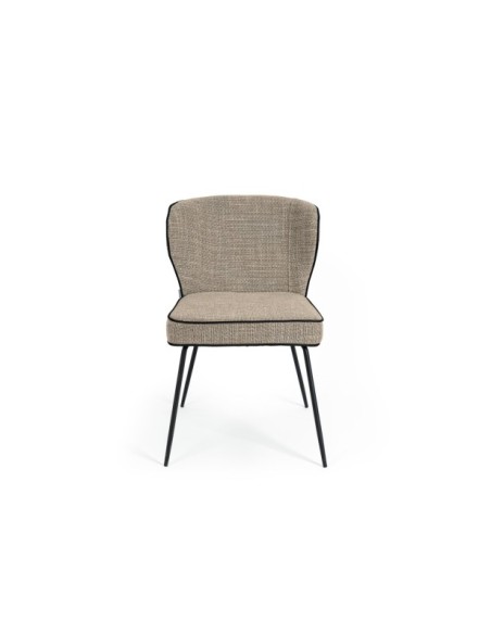 Silla MAYA, Textil / Plástico / Metal / Taupe