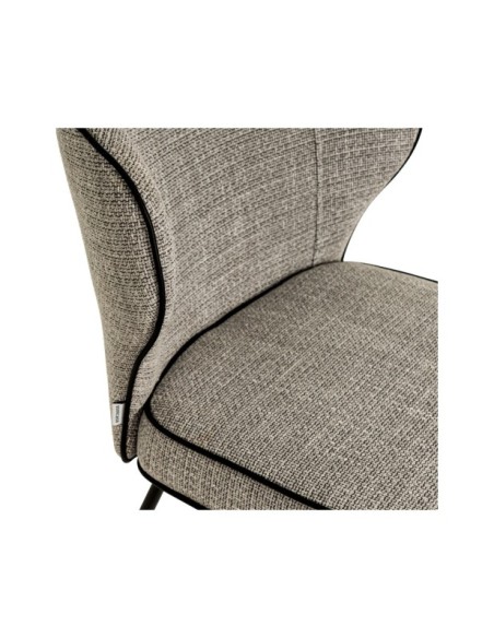 Silla MAYA, Textil / Plástico / Metal / Taupe