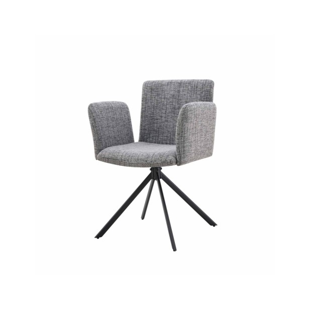 Silla DAG, Textil / Metal / Gris