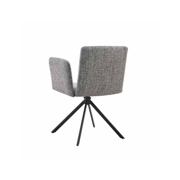 Silla DAG, Textil / Metal / Gris