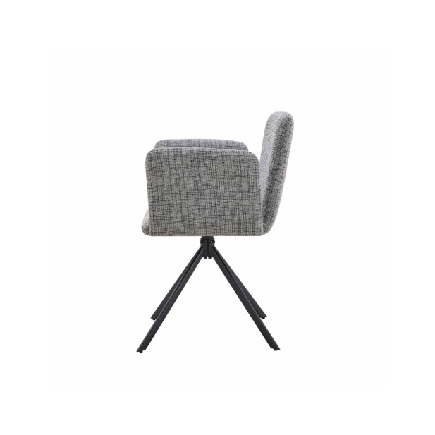 Silla DAG, Textil / Metal / Gris