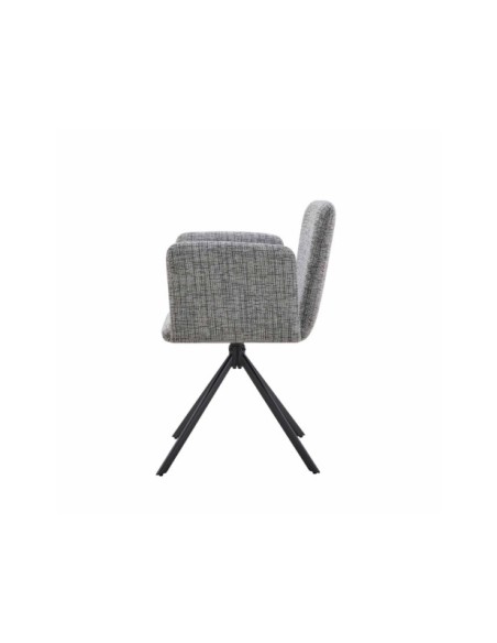 Silla DAG, Textil / Metal / Gris