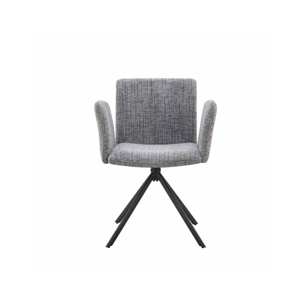 Silla DAG, Textil / Metal / Gris