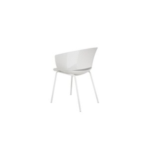 Silla KRISTINE, Plástico / Metal / Blanco 2