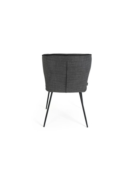 Silla MAYA, Textil / Plástico / Metal / Gris Oscuro