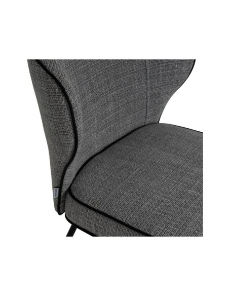 Silla MAYA, Textil / Plástico / Metal / Gris Oscuro