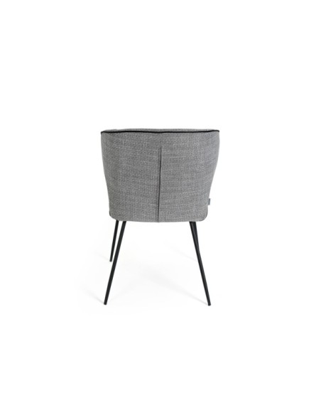 Silla MAYA, Textil / Plástico / Metal / Gris Claro