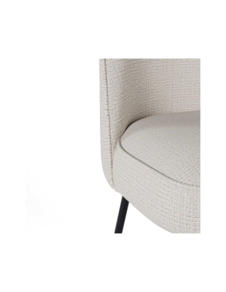 Taburete Alto NOSTRUM 65 cm, Textil / Metal / Beige