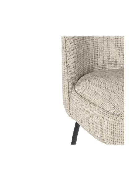 Taburete Alto NOSTRUM 65 cm, Textil / Metal / Taupe