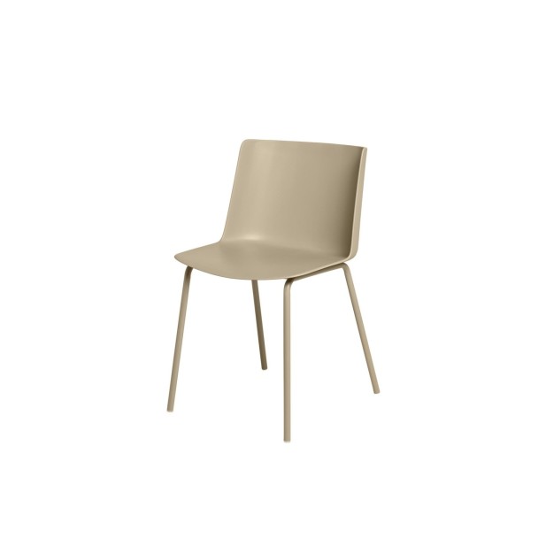Silla CARL, Plástico / Beige