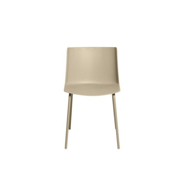Silla CARL, Plástico / Beige
