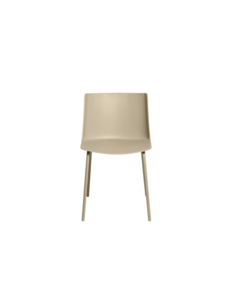Silla CARL, Plástico / Beige