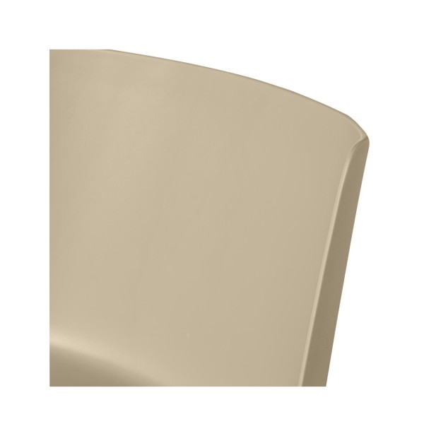 Silla CARL, Plástico / Beige