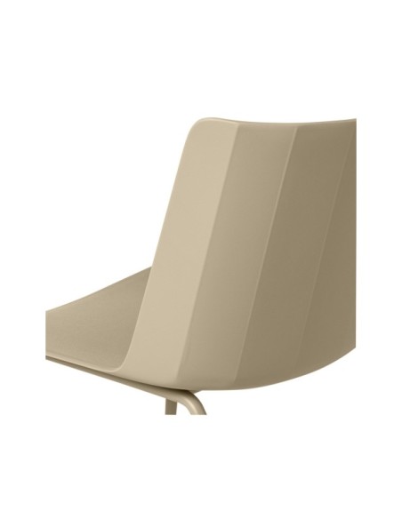 Silla CARL, Plástico / Beige