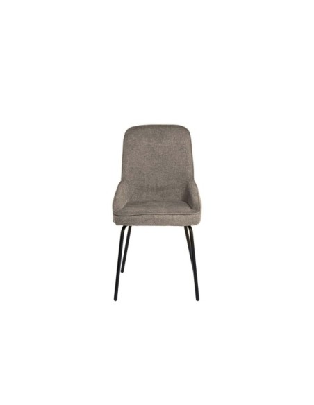 Silla GLENN, Textil / Contrachapado / Metal / Taupe