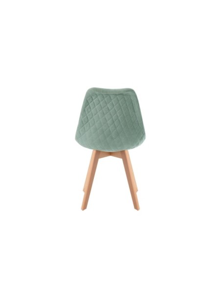 Silla MARA, Plástico / Madera Haya / Menta