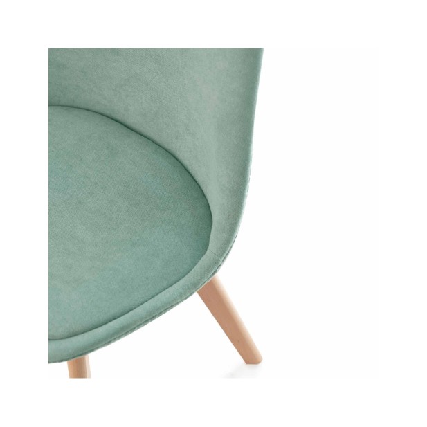 Silla MARA, Plástico / Madera Haya /...