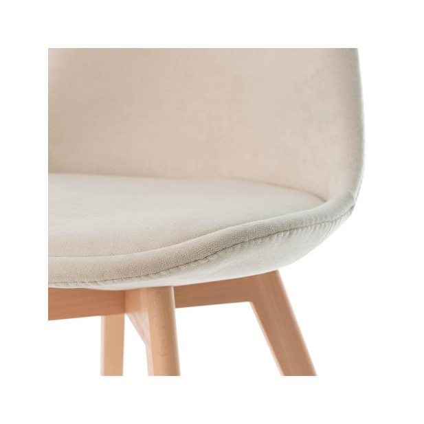 Silla MARA, Plástico / Madera Haya /...