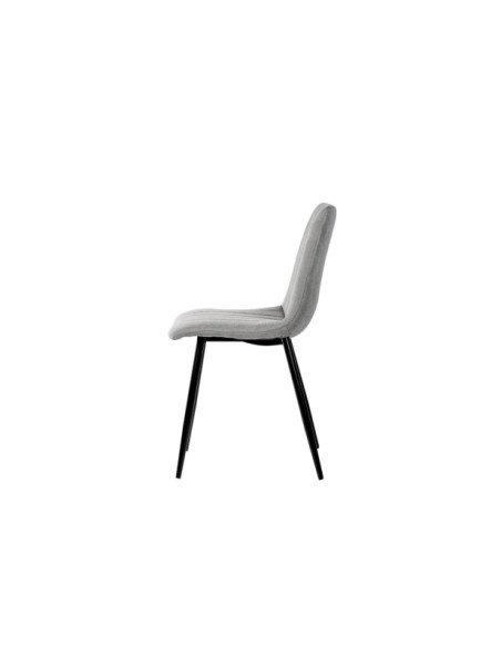 Silla KÅNA, Textil / Contrachapado / Metal / Gris Claro