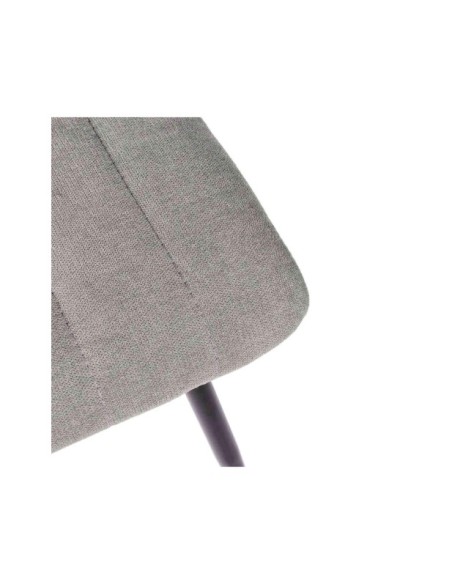 Silla KÅNA, Textil / Contrachapado / Metal / Gris Claro