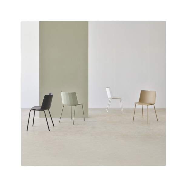 Silla CARL, Plástico / Blanco